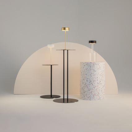 Maytoni MOD229TL-L3B3K1 – LED Pritemdoma įkraunama nešiojama stalinė lempa LED/3W/5V 2200-4000K juoda/skaidri