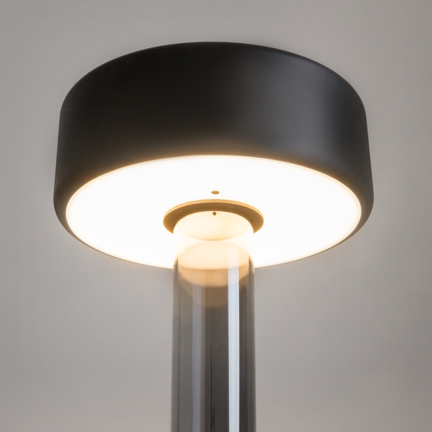 Maytoni MOD229TL-L3B3K3 - LED Pritemdoma įkraunama nešiojama stalinė lempa LED/3W/5V 2200-4000K juoda/pilka