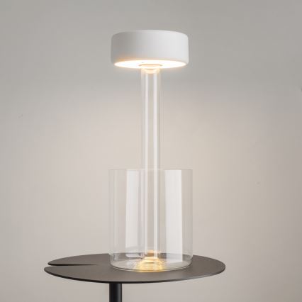 Maytoni MOD229TL-L3W3K1 - LED šviesos reguliavimas įkraunamas nešiojamas Stalinis šviestuvas LED/3W/5V 2200-4000K balta/permatoma