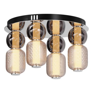 Maytoni MOD273CL-L60CH3K - LED lubinis šviestuvas DROP 4xLED/15W/230V diametras 43 cm blizgus chromas