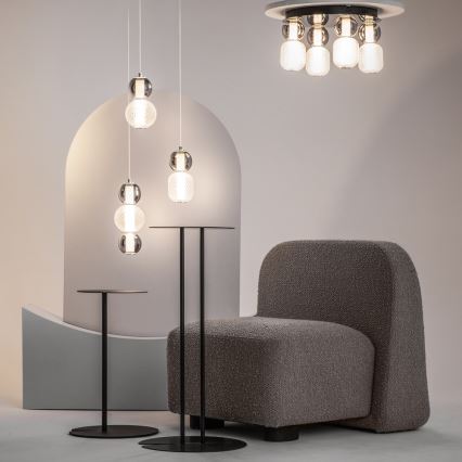 Maytoni MOD273CL-L60CH3K - LED lubinis šviestuvas DROP 4xLED/15W/230V diametras 43 cm blizgus chromas