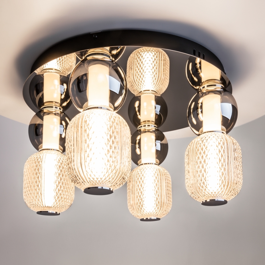 Maytoni MOD273CL-L60CH3K - LED lubinis šviestuvas DROP 4xLED/15W/230V diametras 43 cm blizgus chromas