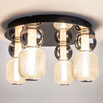 Maytoni MOD273CL-L60CH3K - LED lubinis šviestuvas DROP 4xLED/15W/230V diametras 43 cm blizgus chromas