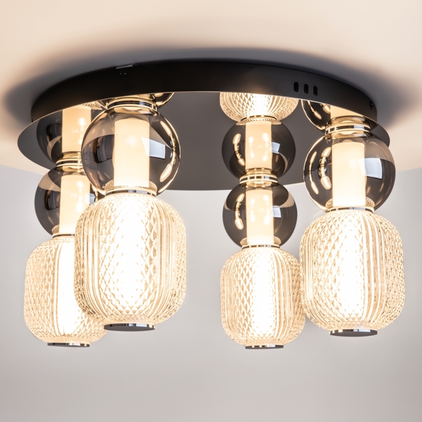 Maytoni MOD273CL-L60CH3K - LED lubinis šviestuvas DROP 4xLED/15W/230V diametras 43 cm blizgus chromas