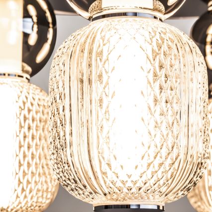 Maytoni MOD273CL-L60CH3K - LED lubinis šviestuvas DROP 4xLED/15W/230V diametras 43 cm blizgus chromas