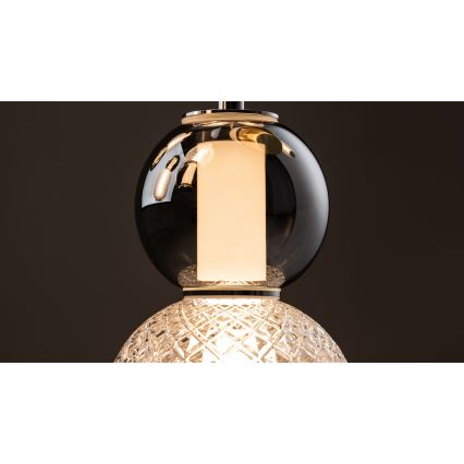 Maytoni MOD273CL-L60CH3K - LED lubinis šviestuvas DROP 4xLED/15W/230V diametras 43 cm blizgus chromas