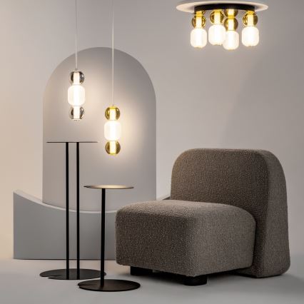 Maytoni MOD273CL-L60G3K - LED lubinis šviestuvas DROP 4xLED/15W/230V diametras 43 cm auksas