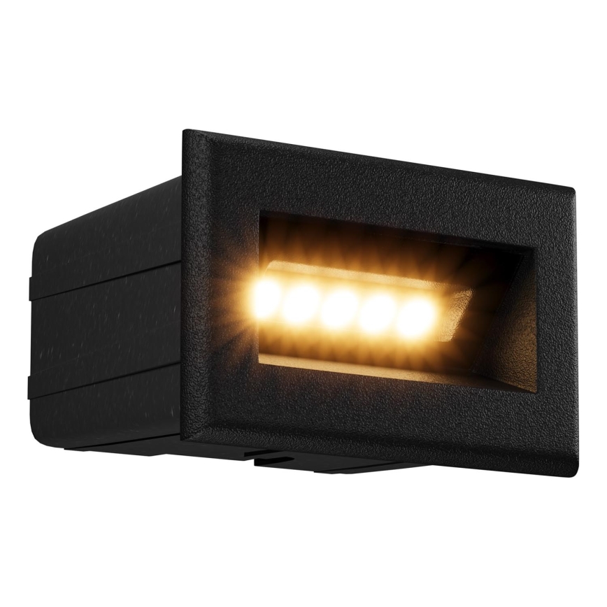 Maytoni O045SL-L3B3K - LED Įmontuojamas lauko šviestuvas BOSCA LED/3W/230V 3000K IP65 juoda
