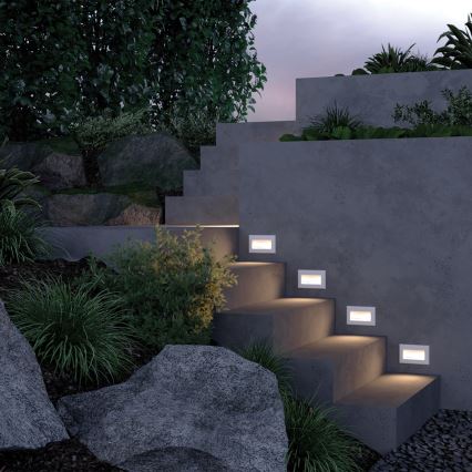Maytoni O045SL-L3W3K - LED Įmontuojamas lauko šviestuvas BOSCA LED/3W/230V 3000K IP65 balta