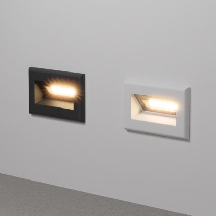 Maytoni O045SL-L3W3K - LED Įmontuojamas lauko šviestuvas BOSCA LED/3W/230V 3000K IP65 balta