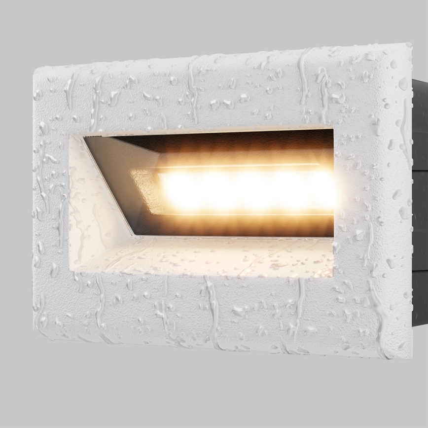 Maytoni O045SL-L3W3K - LED Įmontuojamas lauko šviestuvas BOSCA LED/3W/230V 3000K IP65 balta