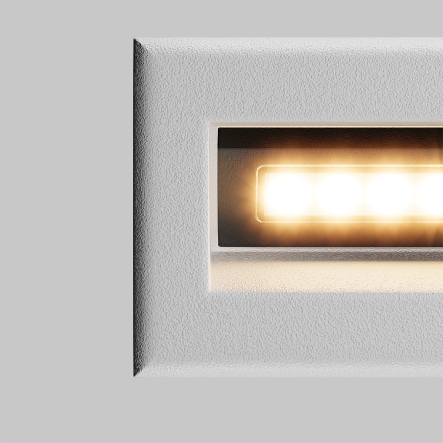 Maytoni O045SL-L3W3K - LED Įmontuojamas lauko šviestuvas BOSCA LED/3W/230V 3000K IP65 balta