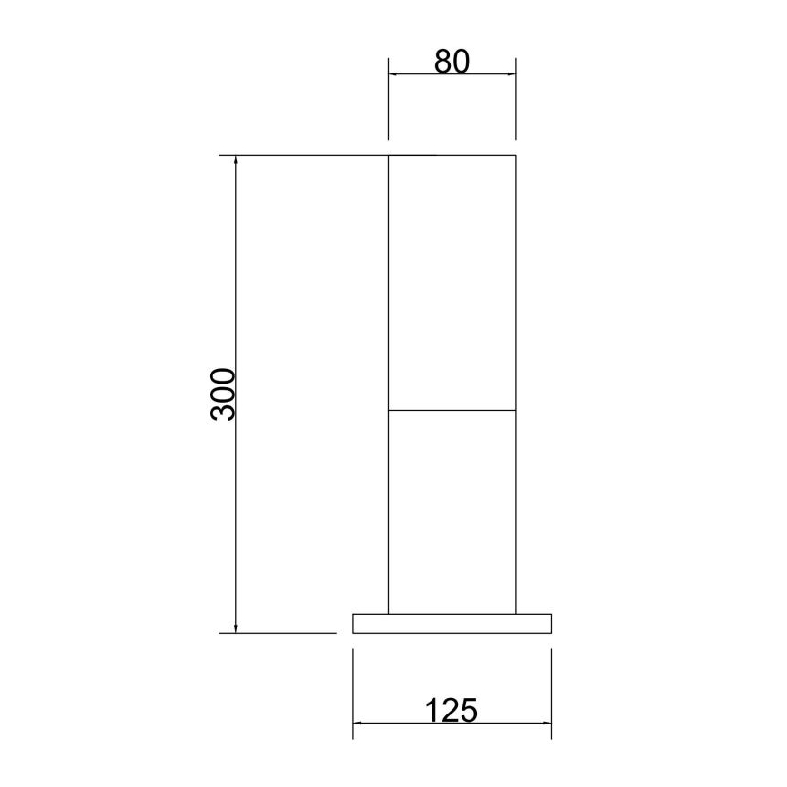 Maytoni O418FL-01B - Lauko šviestuvas WILLIS 1xE27/60W/230V 30 cm IP54 juoda