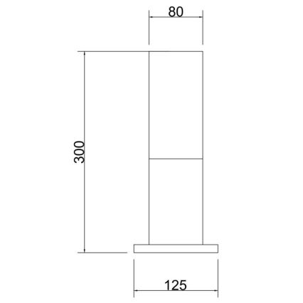 Maytoni O418FL-01GR - Lauko šviestuvas WILLIS 1xE27/60W/230V 30 cm IP54 antracitas