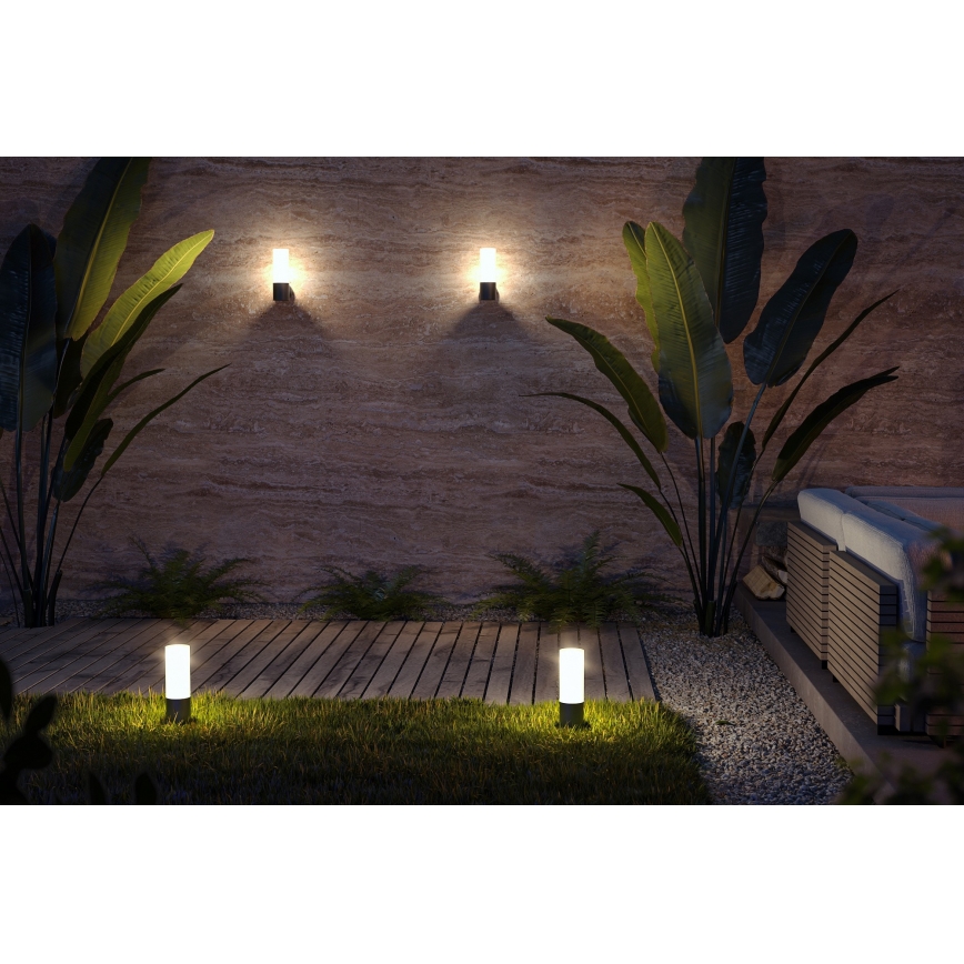 Maytoni O418WL-01B - Lauko sieninis šviestuvas WILLIS 1xE27/60W/230V IP54 juoda