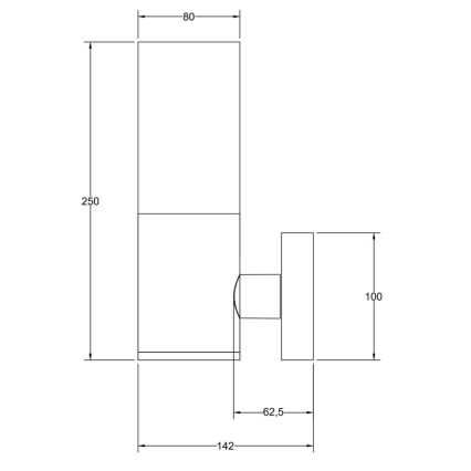 Maytoni O418WL-01B - Lauko sieninis šviestuvas WILLIS 1xE27/60W/230V IP54 juoda