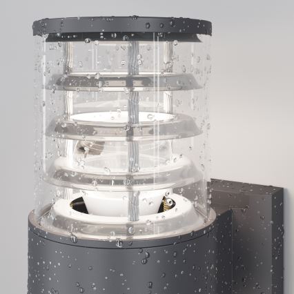 Maytoni O576WL-02GR - Lauko sieninis šviestuvas BRONX 2xE27/60W/230V IP54 antracitas