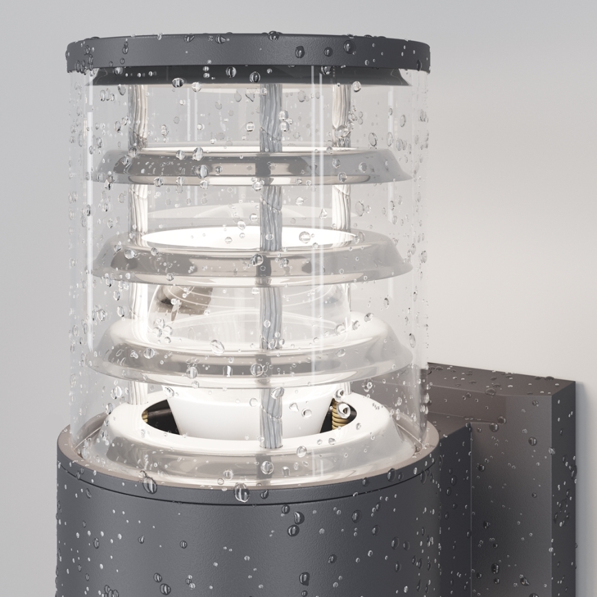 Maytoni O576WL-02GR - Lauko sieninis šviestuvas BRONX 2xE27/60W/230V IP54 antracitas