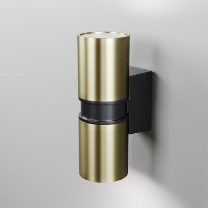 Maytoni O582WL-02BS - Lauko sieninis šviestuvas BOWERY 2xGU10/50W/230V IP54 žalvaris