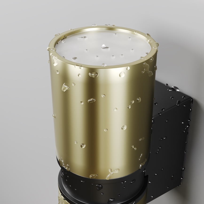 Maytoni O582WL-02BS - Lauko sieninis šviestuvas BOWERY 2xGU10/50W/230V IP54 žalvaris