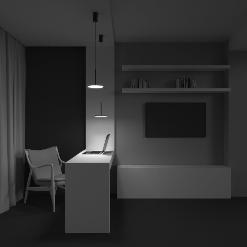 Maytoni P076PL-L12W3K-B - LED Pakabinamas sietynas PLATO LED/12W/230V 3000K juoda