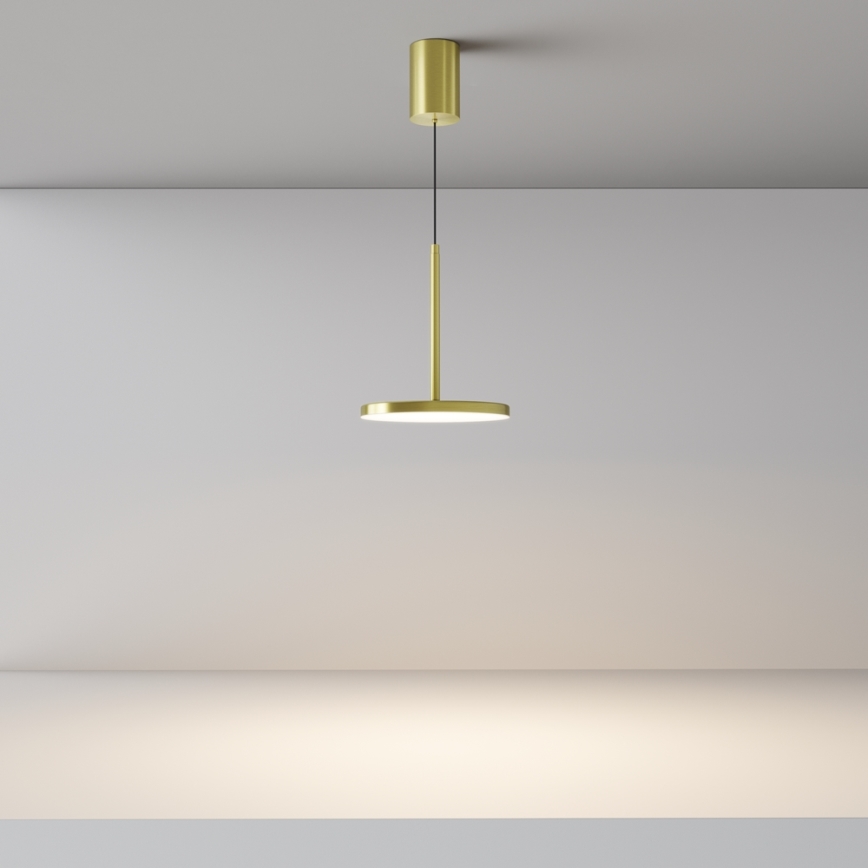 Maytoni P076PL-L12W3K-BS - LED Pakabinamas sietynas PLATO LED/12W/230V 3000K auksas