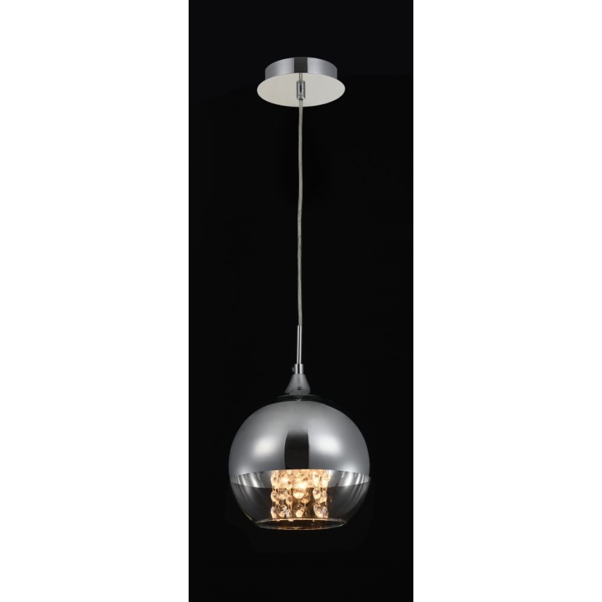 Maytoni P140-PL-110-1-N - Pakabinamas sietynas FERMI 1xE27/60W/230V blizgus chromas
