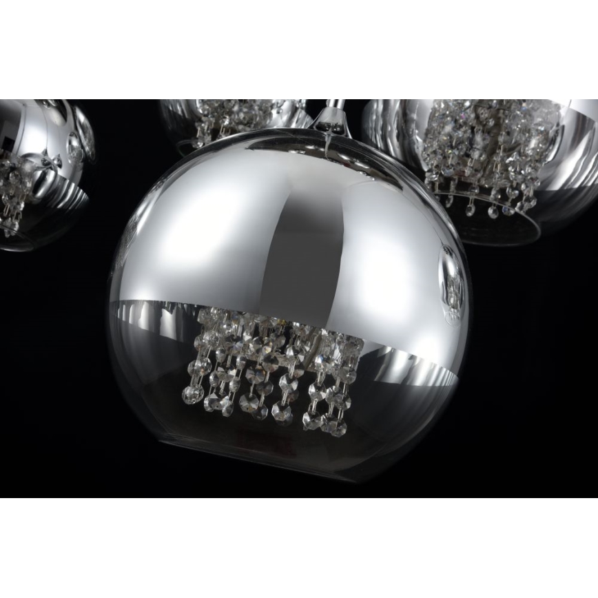 Maytoni P140-PL-170-5-N - Pakabinamas sietynas FERMI 5xE27/60W/230V blizgus chromas