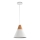 Maytoni P359-PL-01-W - Pakabinamas sietynas BICONES 1xE27/60W/230V diametras 22 cm balta/smėlio spalva