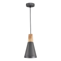 Maytoni P359-PL-140-C - Pakabinamas sietynas BICONES 1xE27/60W/230V diametras 14 cm pilka/smėlio spalva