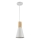 Maytoni P359-PL-140-W - Pakabinamas sietynas BICONES 1xE27/60W/230V diametras 14 cm balta/smėlio spalva