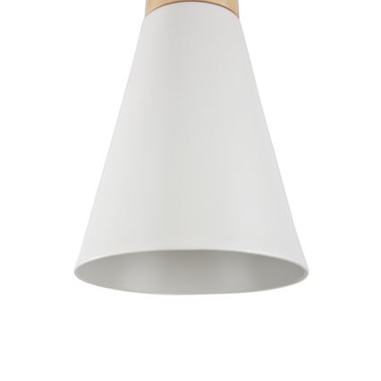 Maytoni P359-PL-140-W - Pakabinamas sietynas BICONES 1xE27/60W/230V diametras 14 cm balta/smėlio spalva