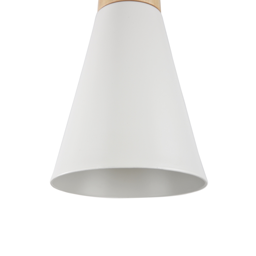 Maytoni P359-PL-140-W - Pakabinamas sietynas BICONES 1xE27/60W/230V diametras 14 cm balta/smėlio spalva