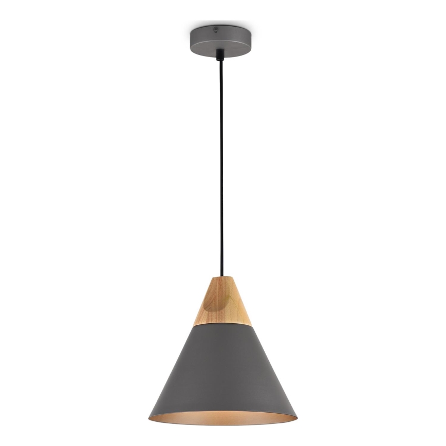 Maytoni P359-PL-220-C - Pakabinamas sietynas BICONES 1xE27/60W/230V diametras 22 cm pilka/smėlio spalva
