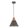 Maytoni P359-PL-220-C - Pakabinamas sietynas BICONES 1xE27/60W/230V diametras 22 cm pilka/smėlio spalva