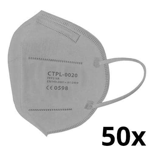 Media Sanex Respiratorius FFP2 NR / KN95 Pilkas 50 vnt