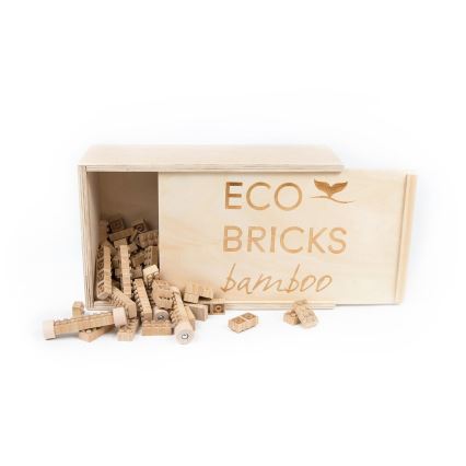 Medinis ECO BRICKS statybos rinkinys – 145 vnt.