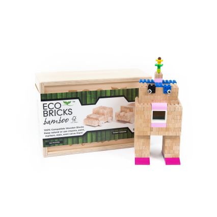 Medinis ECO BRICKS statybos rinkinys – 145 vnt.