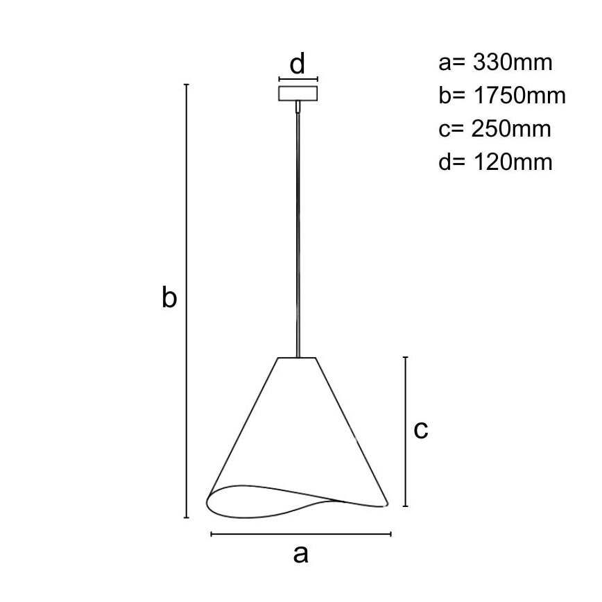 Medinis pakabinamas šviestuvas su laidu 1xE27/60W/230V Ø 33 cm masyvas/riešutas/kaučiukmedis
