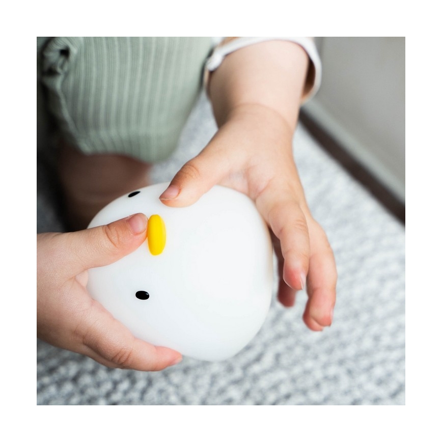 MegaLight - LED RGB Įkraunamas vaikiškas jutiklinė vonios lempa SWIMMY DUCK LED/5V IP67