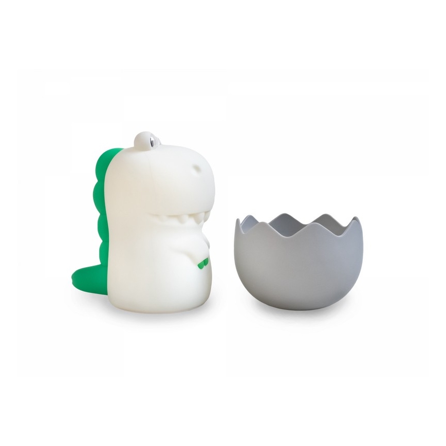 MegaLight - LED RGB Pritemdoma įkraunama vaikiška jutiklinė lempa DIGGY DINO LED/5V