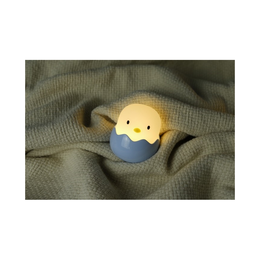 MegaLight - LED RGB Pritemdoma įkraunama vaikiška jutiklinė lempa EGGY EGG LED/5V