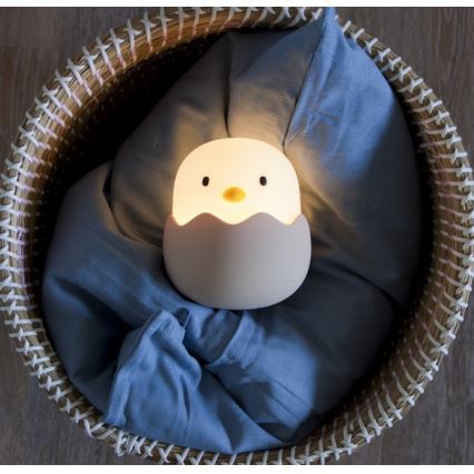 MegaLight - LED RGB Pritemdoma įkraunama vaikiška jutiklinė lempa EGGY EGG LED/5V