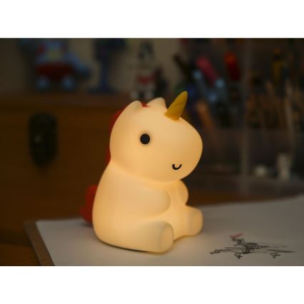 MegaLight - LED RGB Pritemdoma įkraunama vaikiška jutiklinė lempa MAGGY MAGIC LED/5V