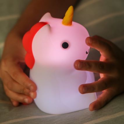 MegaLight - LED RGB Pritemdoma įkraunama vaikiška jutiklinė lempa MAGGY MAGIC LED/5V