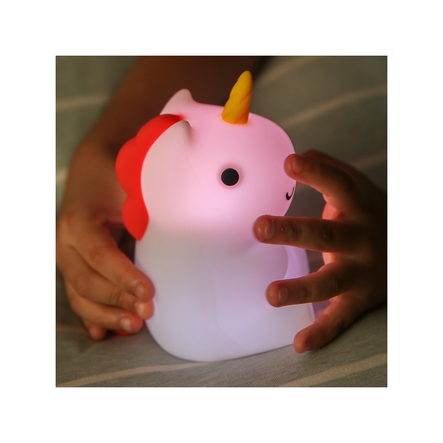 MegaLight - LED RGB Pritemdoma įkraunama vaikiška jutiklinė lempa MAGGY MAGIC LED/5V