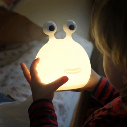 MegaLight - LED RGB Pritemdoma įkraunama vaikiška jutiklinė lempa MOMO MOON LED/5V