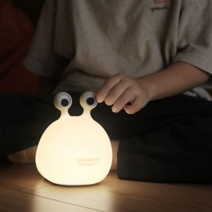 MegaLight - LED RGB Pritemdoma įkraunama vaikiška jutiklinė lempa MOMO MOON LED/5V