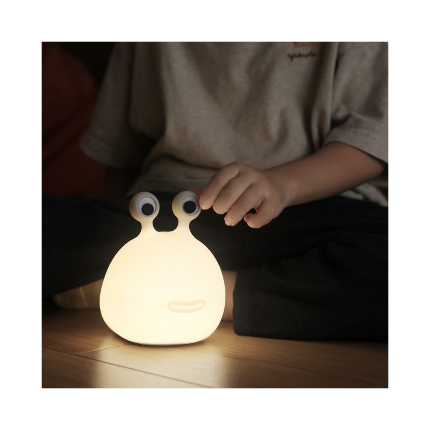 MegaLight - LED RGB Pritemdoma įkraunama vaikiška jutiklinė lempa MOMO MOON LED/5V