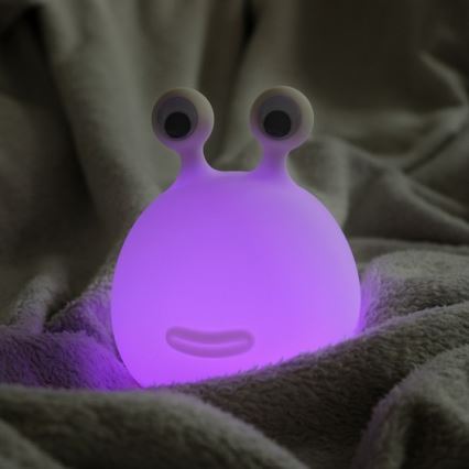 MegaLight - LED RGB Pritemdoma įkraunama vaikiška jutiklinė lempa MOMO MOON LED/5V